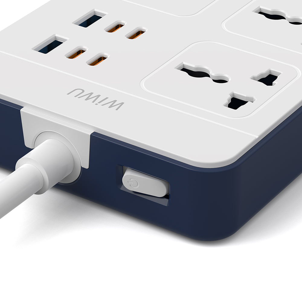 Wiwu Wi-S006 20W GaN Tech Power Strip 11 in 1 Çoklu Priz Wiwu Wi-S006 20W GaN Tech Power Strip 11 in 1 Çoklu Priz